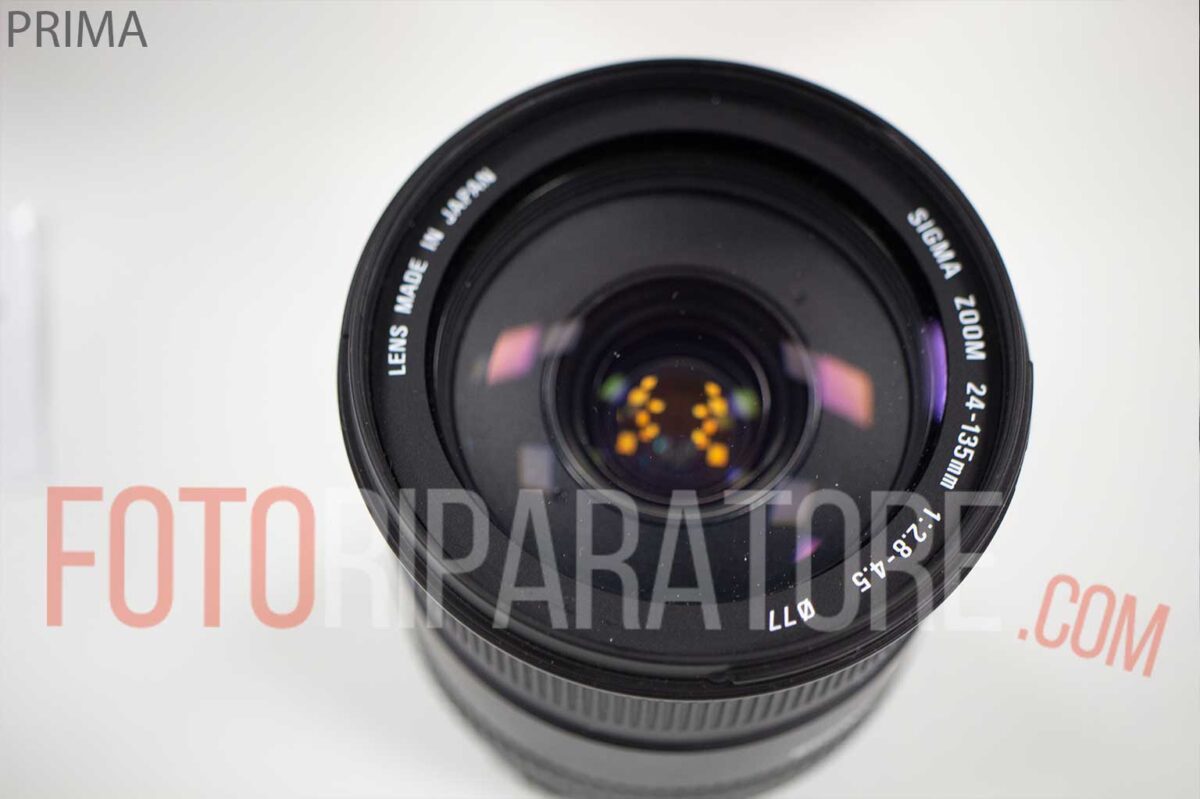 Sigma 24-135 errore diaframma - Sostituzione flat