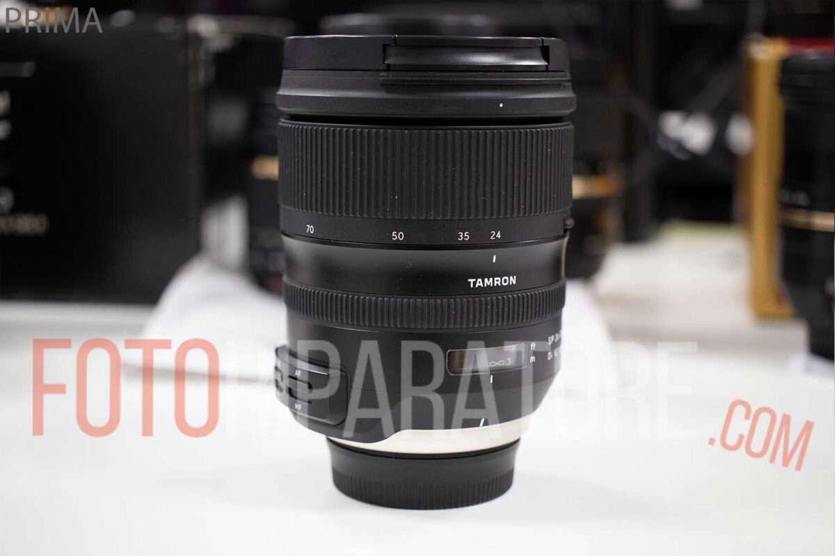 Riparazione Tamron 24-70 G2 Nikon con messa a fuoco bloccata