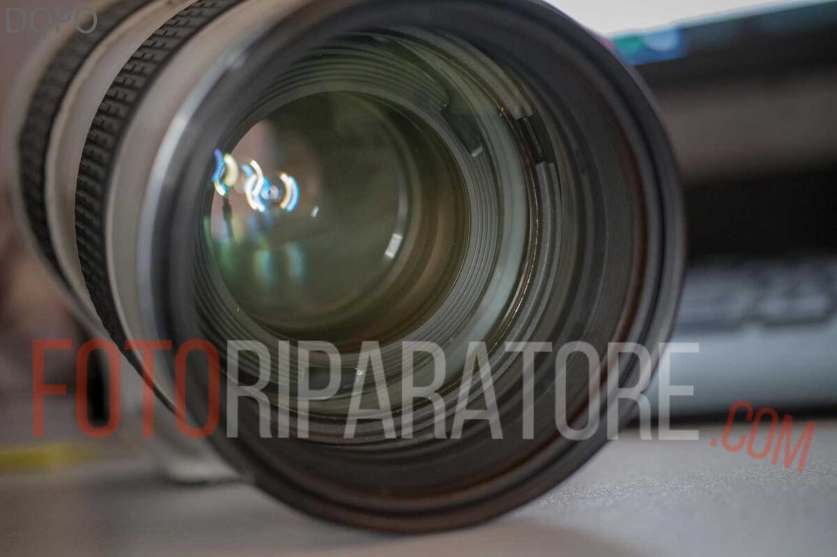 Ripristino Coating danneggiato Canon 70-200mm 2.8 L USM