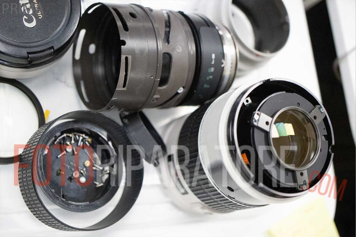 Ripristino Coating danneggiato Canon 70-200mm 2.8 L USM